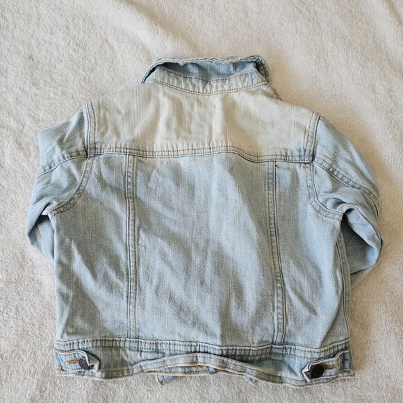 Girls Cherokee Light Acid Wash Denim Jean Jacket, M 7/8 - Picture 12 of 13